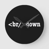 HTML-code uitsplitsing Ronde Klok (Voorkant)