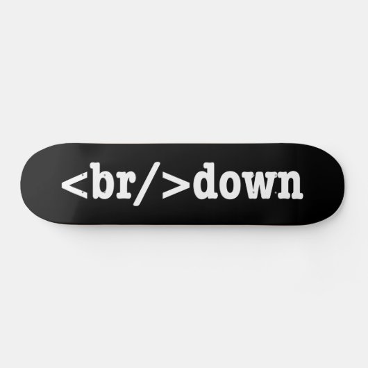 HTML-code uitsplitsing Skateboard (Horizontaal)