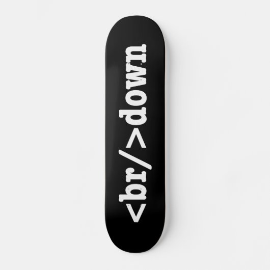 HTML-code uitsplitsing Skateboard (Voorkant)