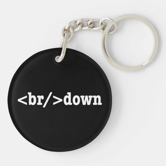 HTML-code uitsplitsing Sleutelhanger (Achterkant)