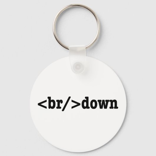 HTML-code uitsplitsing Sleutelhanger (Voorkant)
