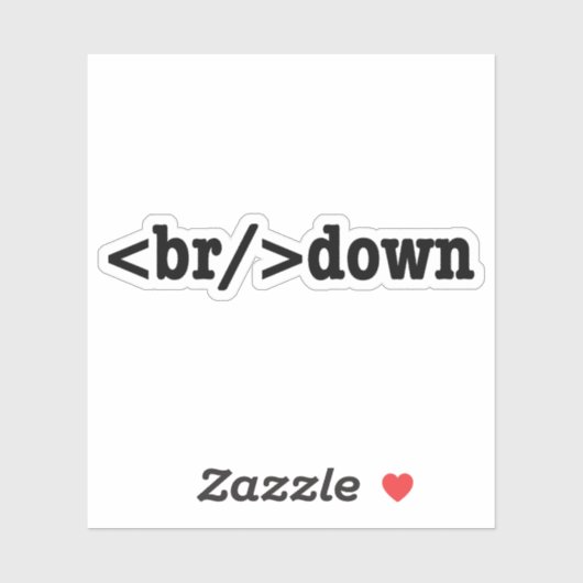 HTML-code uitsplitsing Sticker (Vel)