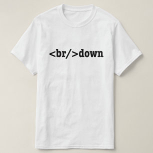 HTML-code uitsplitsing T-shirt