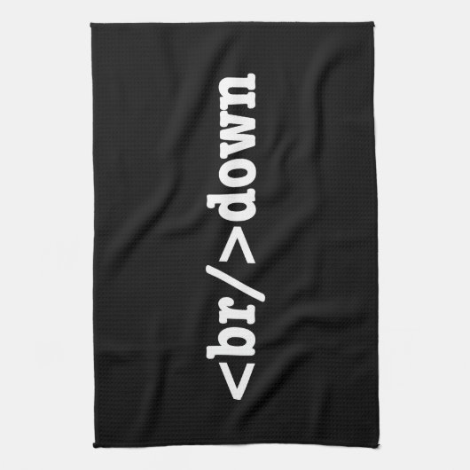 HTML-code uitsplitsing Theedoek (Verticaal)