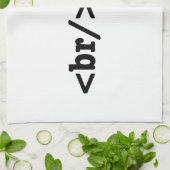 HTML-code uitsplitsing Theedoek (Gevouwen)