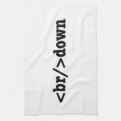 HTML-code uitsplitsing Theedoek (Verticaal)