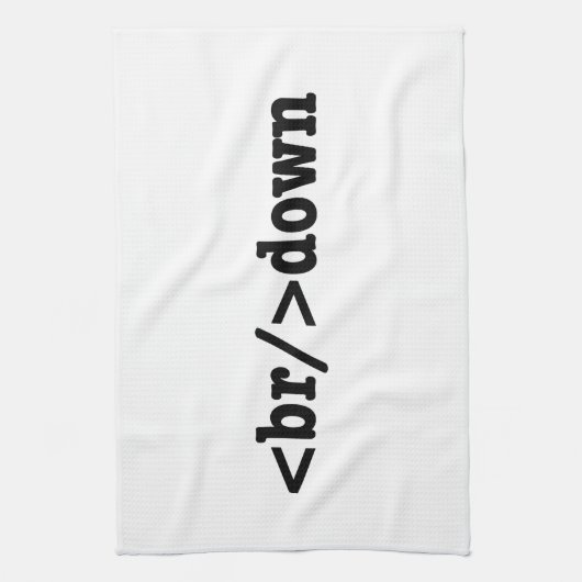 HTML-code uitsplitsing Theedoek (Verticaal)