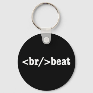 HTML-code voor breakbeat Sleutelhanger