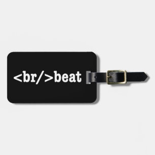 HTML-code voor breekversla Bagagelabel