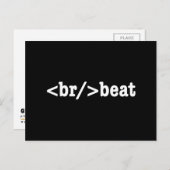 HTML-code voor breekversla Briefkaart (Voorkant / Achterkant)