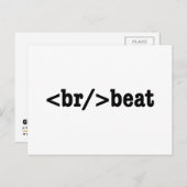 HTML-code voor breekversla Briefkaart (Voorkant / Achterkant)