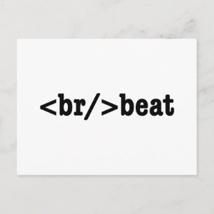 HTML-code voor breekversla Briefkaart