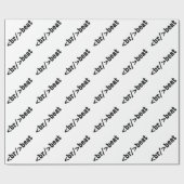 HTML-code voor breekversla Cadeaupapier (Vlak)