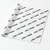 HTML-code voor breekversla Cadeaupapier (Uitgerold)