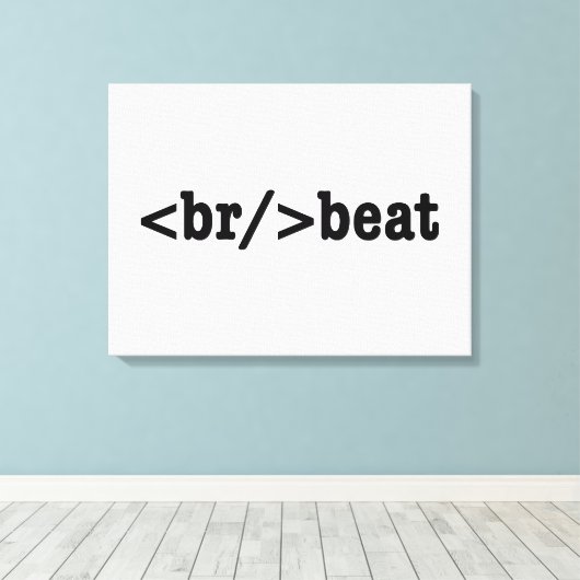 HTML-code voor breekversla Canvas Afdruk (Insitu (Houten vloer))