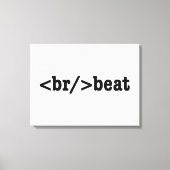HTML-code voor breekversla Canvas Afdruk (Voorkant)