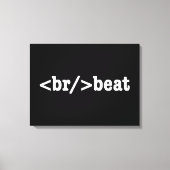 HTML-code voor breekversla Canvas Afdruk (Voorkant)