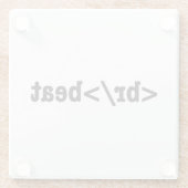 HTML-code voor breekversla Glazen Onderzetter (Achterkant)