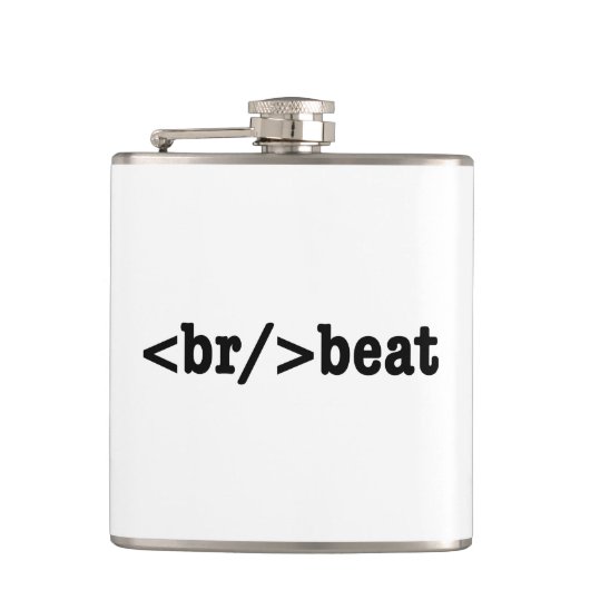 HTML-code voor breekversla Heupfles (Voorkant)