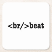 HTML-code voor breekversla Kartonnen Onderzetters (Voorkant)