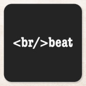 HTML-code voor breekversla Kartonnen Onderzetters (Voorkant)