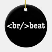 HTML-code voor breekversla Keramisch Ornament (Achterkant)