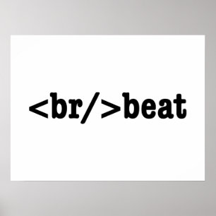 HTML-code voor breekversla Poster