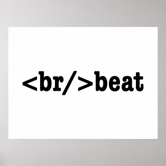 HTML-code voor breekversla Poster (Voorkant)