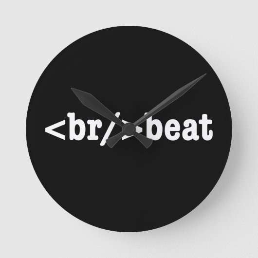 HTML-code voor breekversla Ronde Klok (Voorkant)