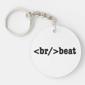 HTML-code voor breekversla Sleutelhanger (Voorkant)