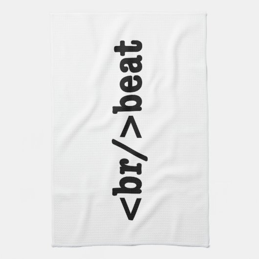 HTML-code voor breekversla Theedoek (Verticaal)