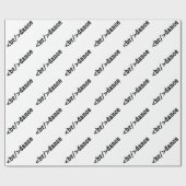 HTML-code voor breuken Cadeaupapier (Vlak)