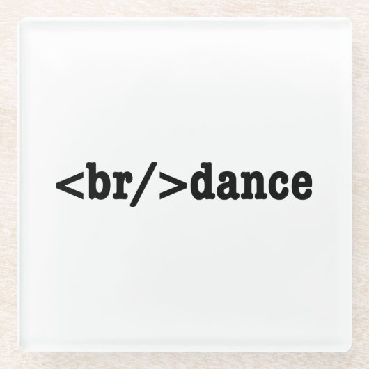 HTML-code voor breuken Glazen Onderzetter (Voorkant)