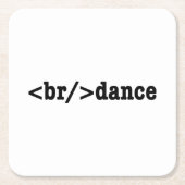 HTML-code voor breuken Kartonnen Onderzetters (Voorkant)