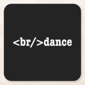 HTML-code voor breuken Kartonnen Onderzetters (Voorkant)