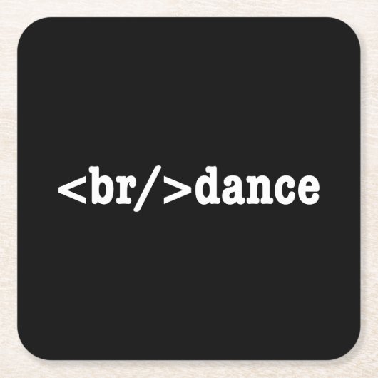 HTML-code voor breuken Kartonnen Onderzetters (Voorkant)