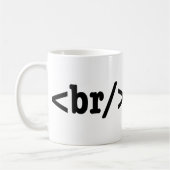 HTML-code voor breuken Koffiemok (Links)
