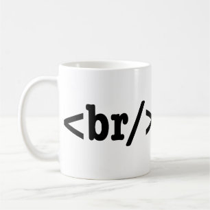 HTML-code voor breuken Koffiemok