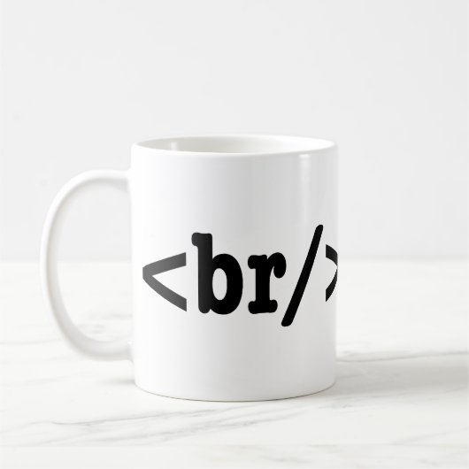 HTML-code voor breuken Koffiemok (Links)