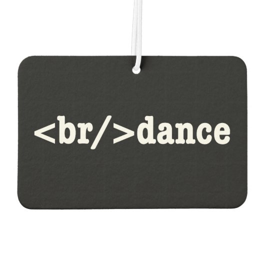 HTML-code voor breuken Luchtverfrisser (Achterkant)