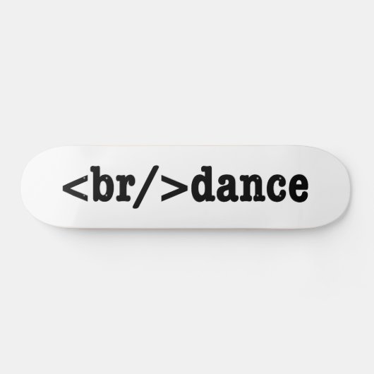 HTML-code voor breuken Persoonlijk Skateboard (Horizontaal)