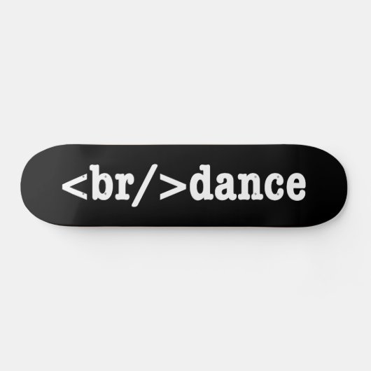 HTML-code voor breuken Persoonlijk Skateboard (Horizontaal)
