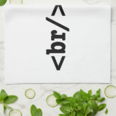 HTML-code voor breuken Theedoek (Gevouwen)