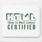 HTML-gecertificeerde dames Muismat (Voorkant)
