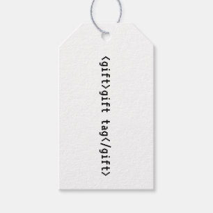 HTML (Label) Computer Science Coder Programmer Cadeaulabel
