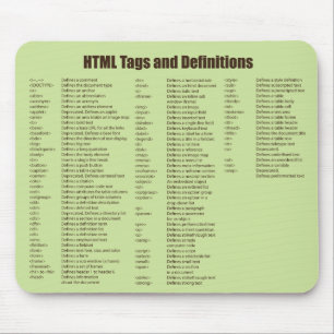 Html Labels Mousepad Muismat