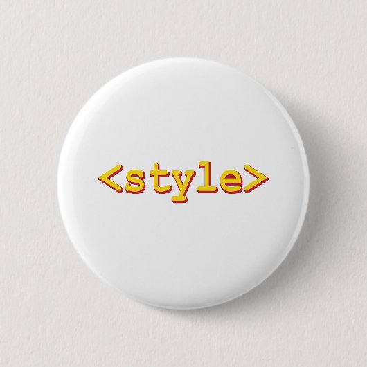 HTML Style label webontwerper ontwikkelaar Ronde Button 5,7 Cm (Voorkant)