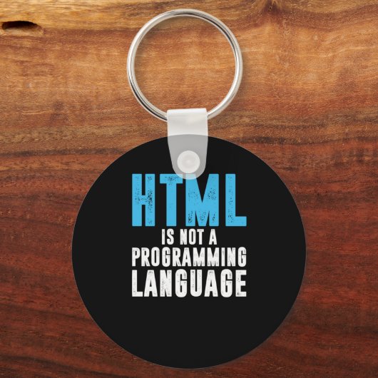 HTML-taalcoderingscode Computer Gi Sleutelhanger (Voorkant)