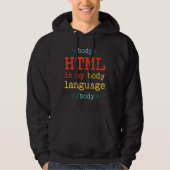 HTML van de Computer van de Coder van de Programme Hoodie (Voorkant)