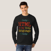 HTML van de Computer van de Coder van de Programme T-shirt (Voorkant volledig)